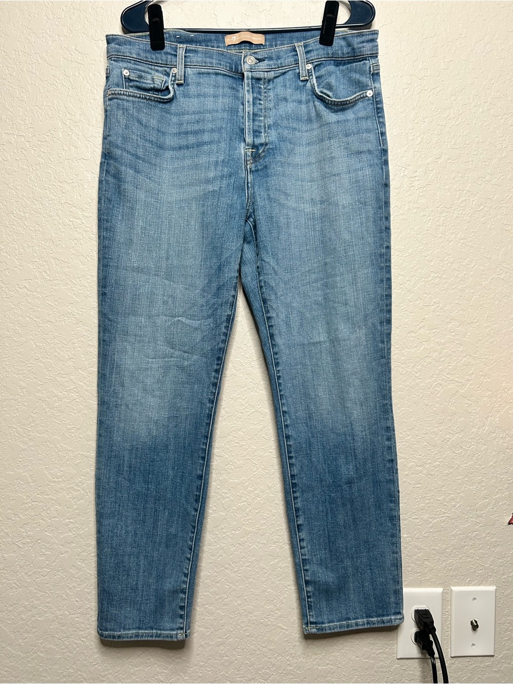 7 For All Mankind Luxe Vintage Light Wash Jeans Size 31 - Picture 2 of 9